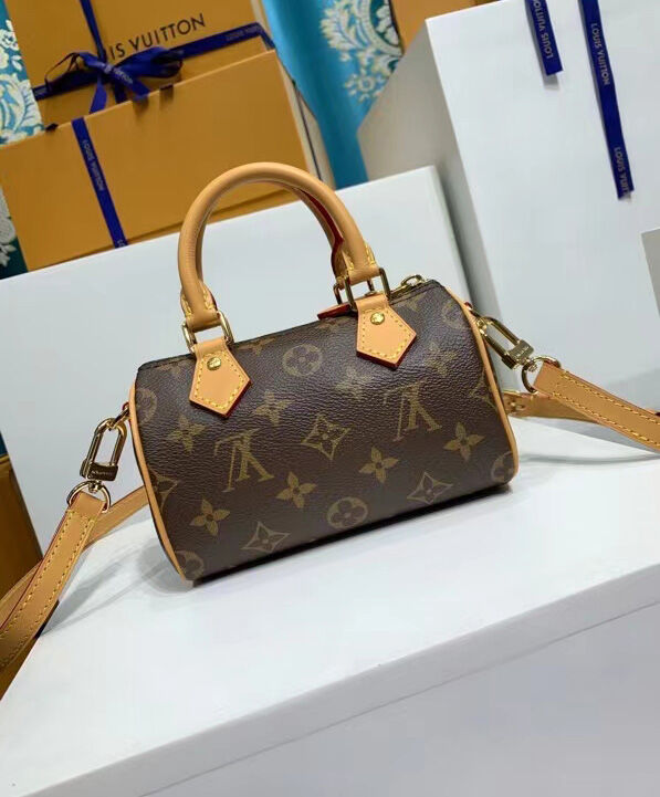Louis Vuitton Nano speedy bag Brown